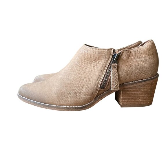 Zodiac Margot Tan Ankle Bootie Western Pointed Brown Leather Women's 9.5 - Picture 4 of 8